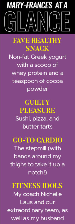 Mary Frances Tips about healthy snack and fitness