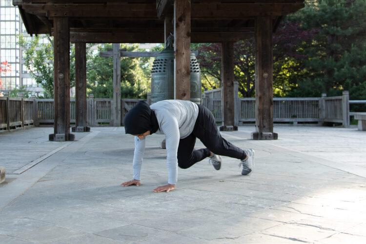 MOUNTAIN CLIMBERS WITH TOE TOUCH - step 7