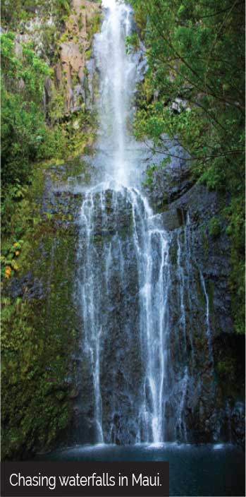 waterfalls in Maui - Hawaiian landscape
