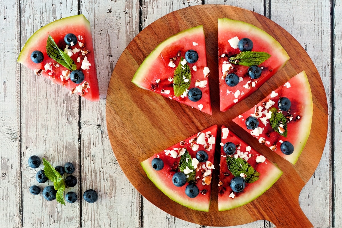 Watermelon And Feta Pizza Recipe