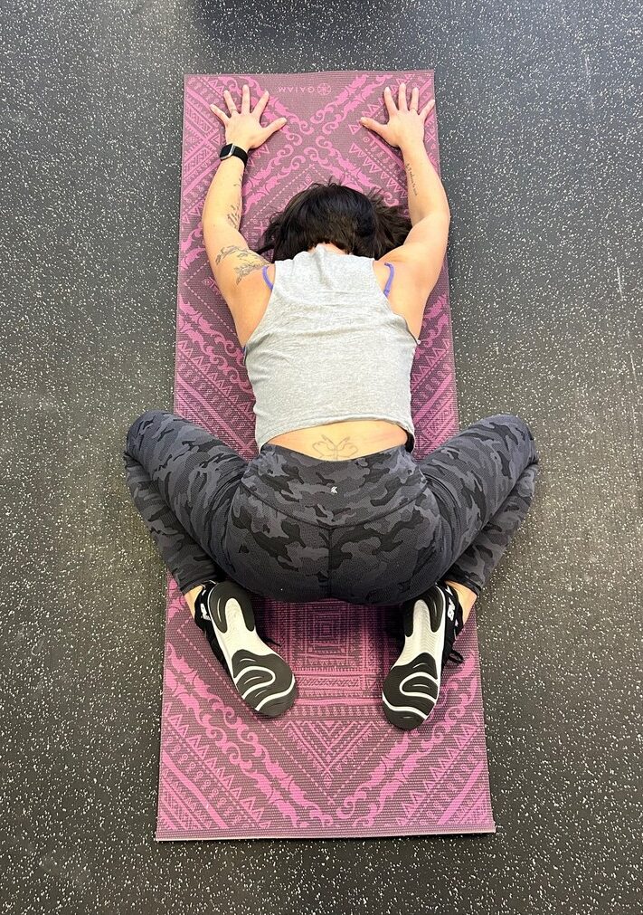 Child’s pose stretch